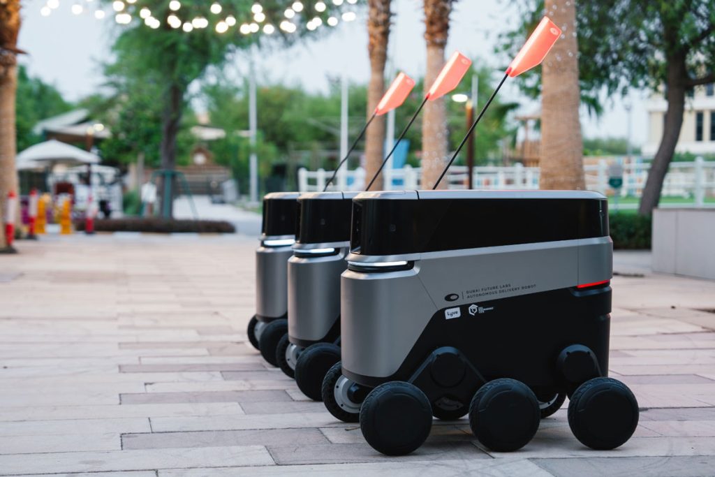 delivery robots in dubai